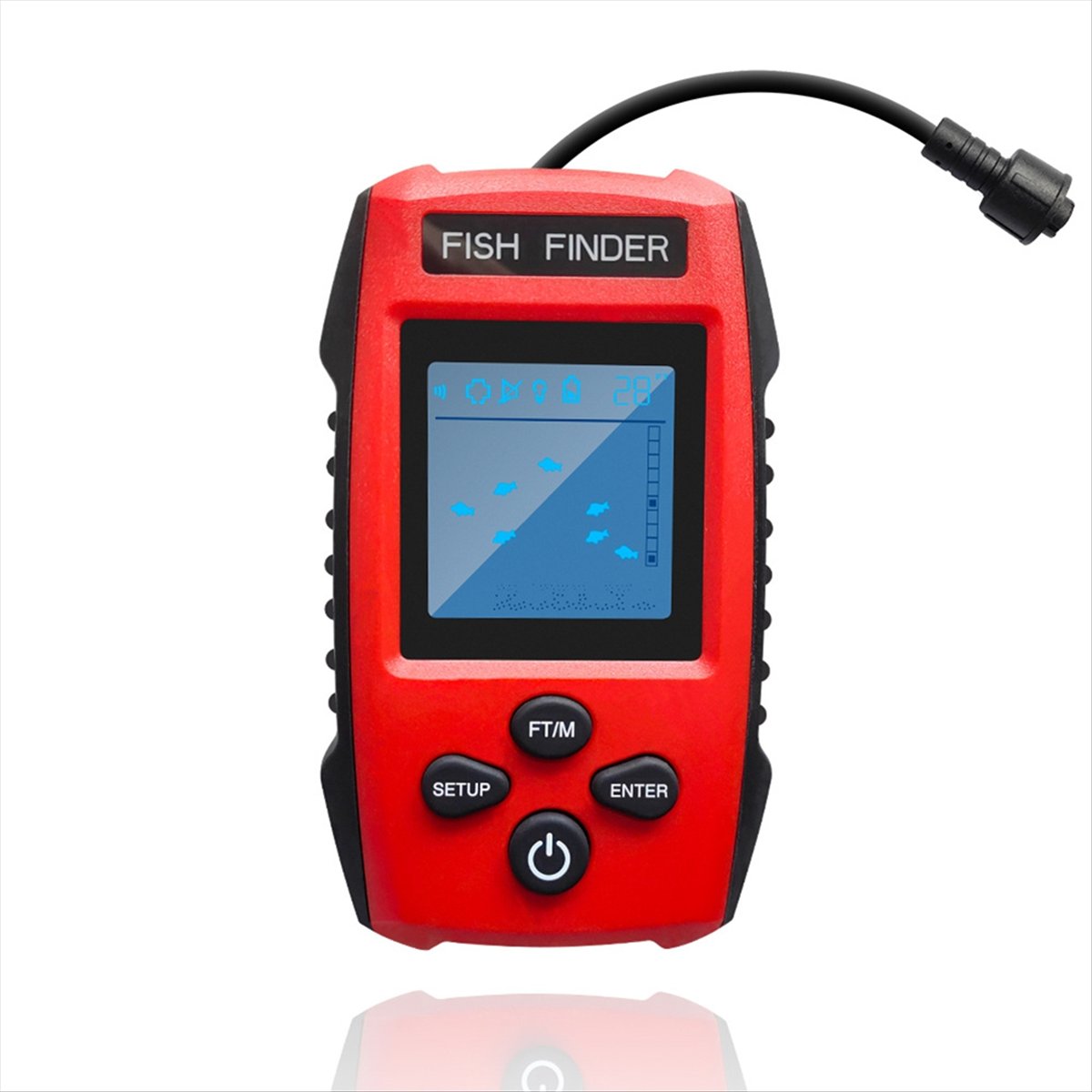 Color LCD Fish Finder Wired So - Fishing Boat Depth Finder recension och pris